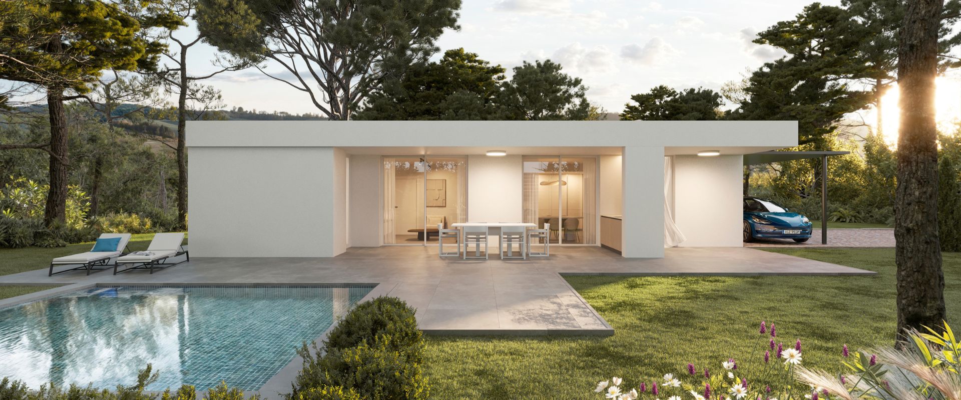 casa modelo panorámico 2 habitaciones de Build Lovers