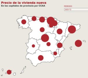 precio de la vivienda nueva por comunidades autónomas